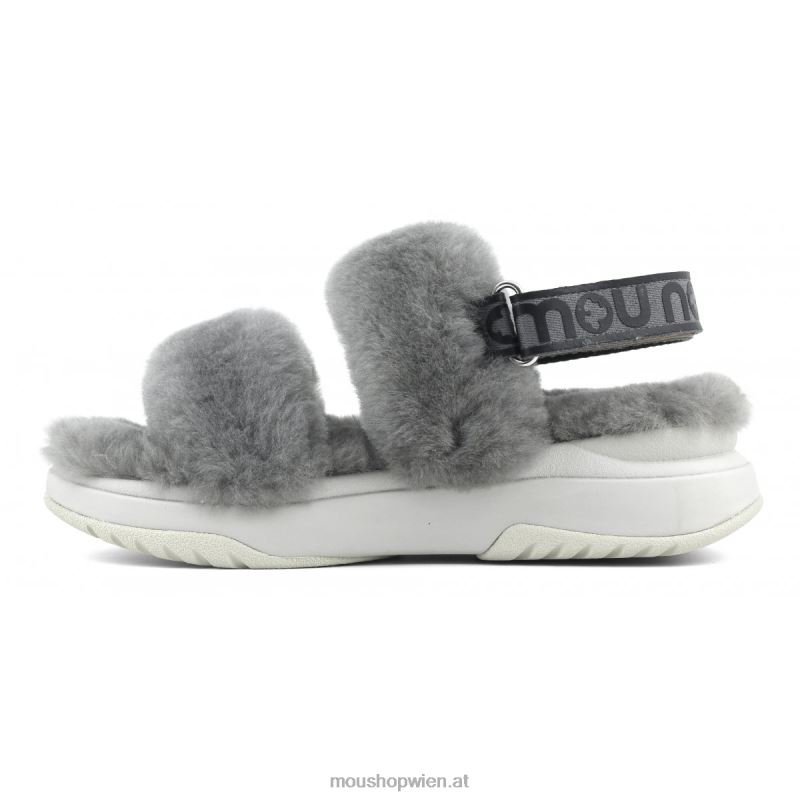 Frauen Jogger-Slipper-Rückenriemen Mou P660X513 hellgrau