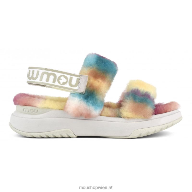 Frauen Jogger-Slipper-Rückenriemen Mou P660X514 Grün mischen