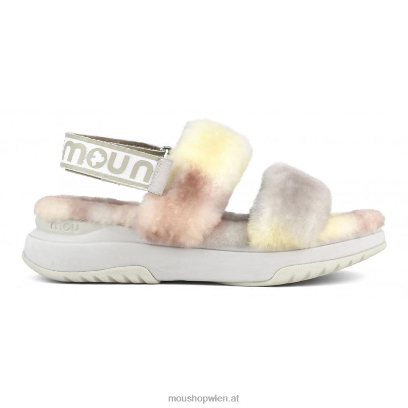 Frauen Jogger-Slipper-Rückenriemen Mou P660X516 natürlich mischen