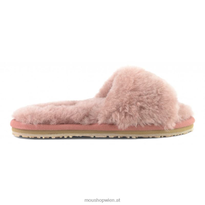 Frauen Slipper aus Schaffellfell Mou P660X486 antike Rose