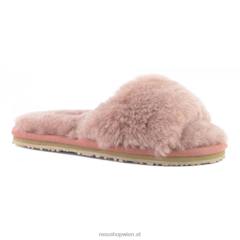 Frauen Slipper aus Schaffellfell Mou P660X486 antike Rose