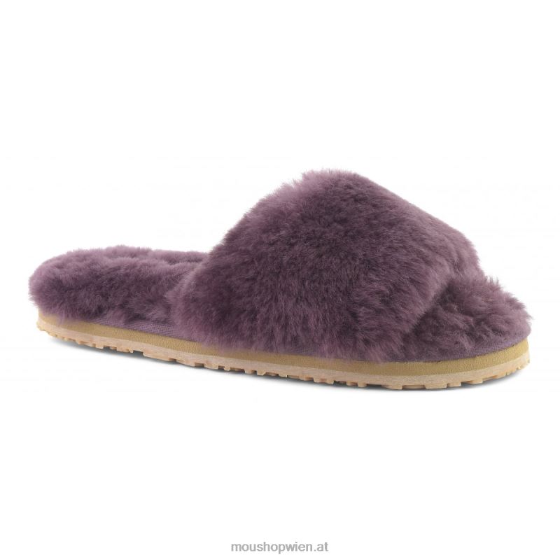 Frauen Slipper aus Schaffellfell Mou P660X487 Wein
