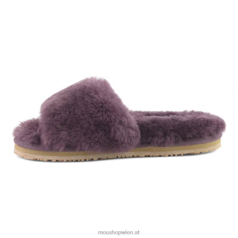 Frauen Slipper aus Schaffellfell Mou P660X487 Wein