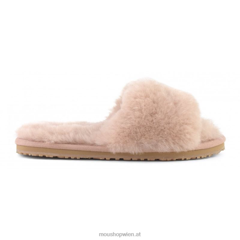 Frauen Slipper aus Schaffellfell Mou P660X488 rosabeige