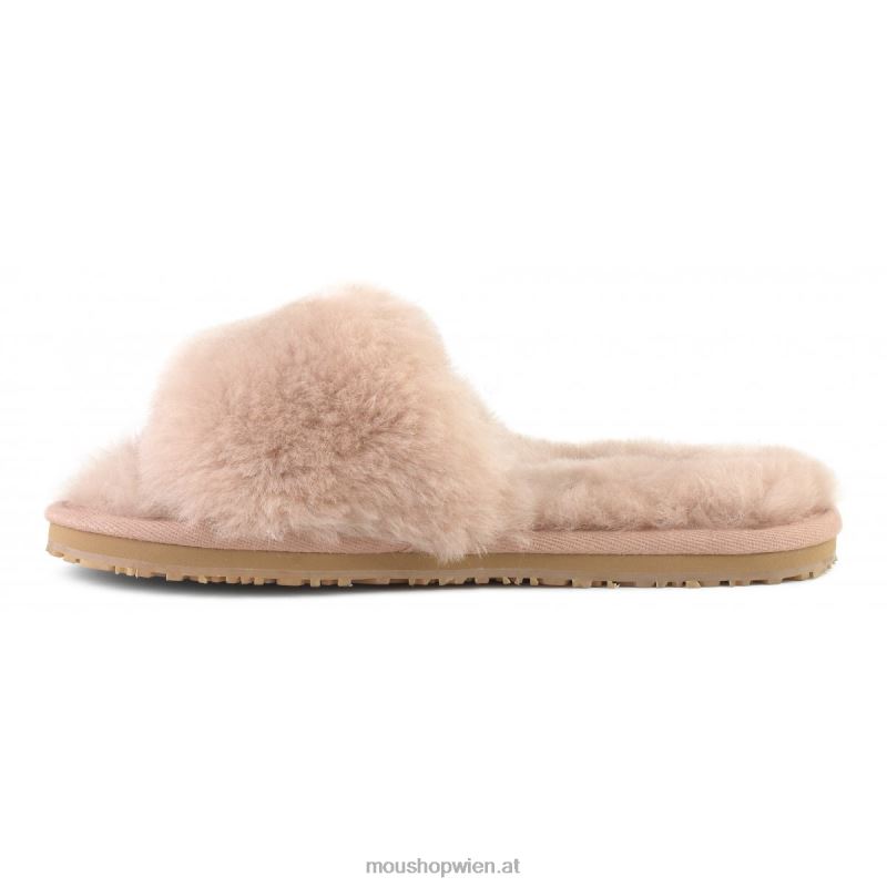 Frauen Slipper aus Schaffellfell Mou P660X488 rosabeige