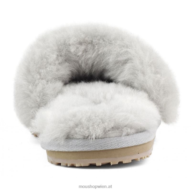 Frauen Slipper aus Schaffellfell Mou P660X489 hellgrau