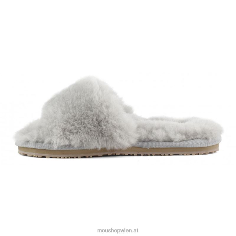 Frauen Slipper aus Schaffellfell Mou P660X489 hellgrau