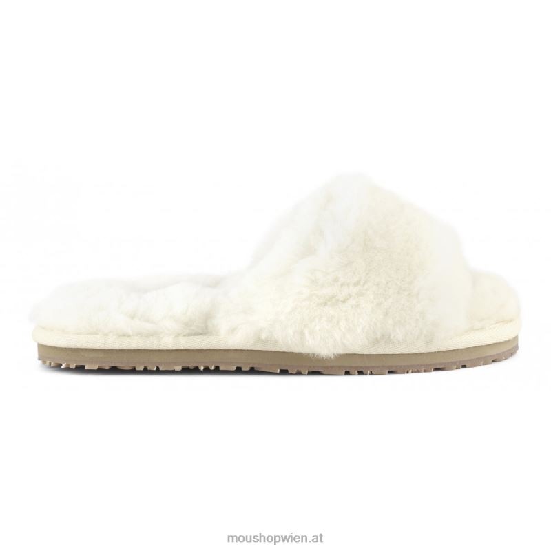 Frauen Slipper aus Schaffellfell Mou P660X491 Vanille