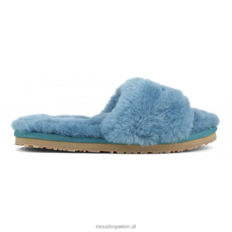 Frauen Slipper aus Schaffellfell Mou P660X496 Biskaya-Bucht