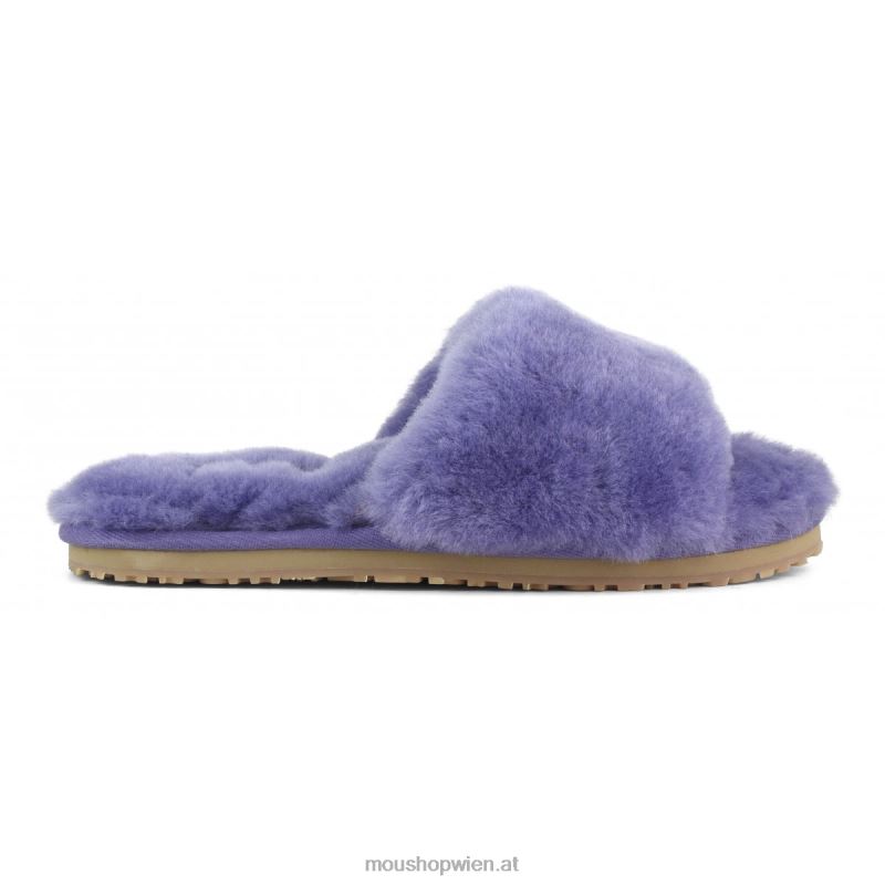 Frauen Slipper aus Schaffellfell Mou P660X497 Dämmerungsviolett
