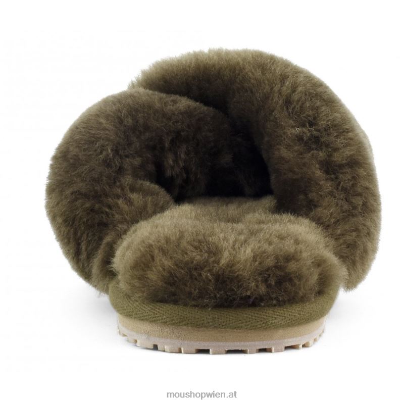 Frauen Slipper mit überkreuztem Fell Mou P660X472 Milieu