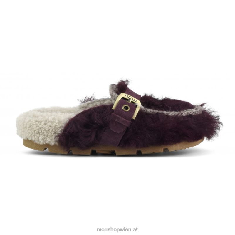 Frauen Winter-Bio-Checkiang-Schnalle Mou P660X426 Bordeaux