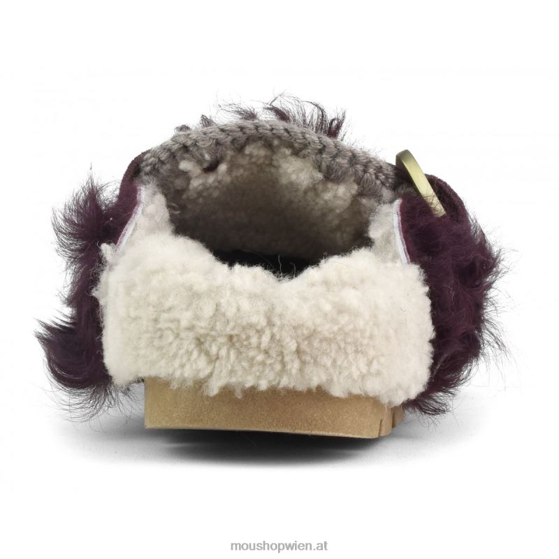 Frauen Winter-Bio-Checkiang-Schnalle Mou P660X426 Bordeaux