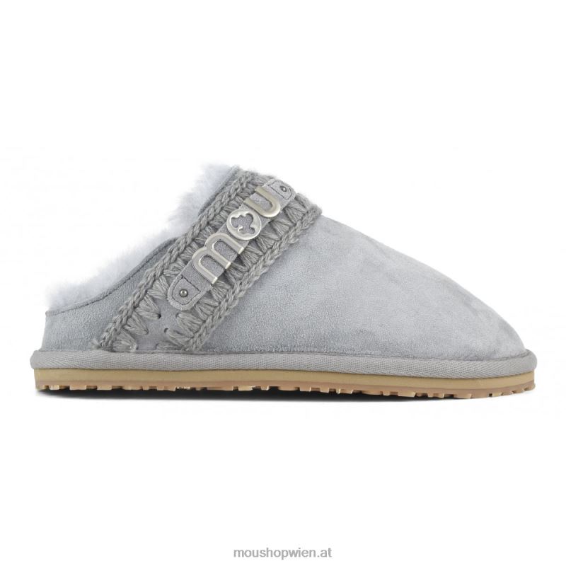 Frauen neutrales Eskimo-Slipper-Metalllogo Mou P660X441 vereistes Meer