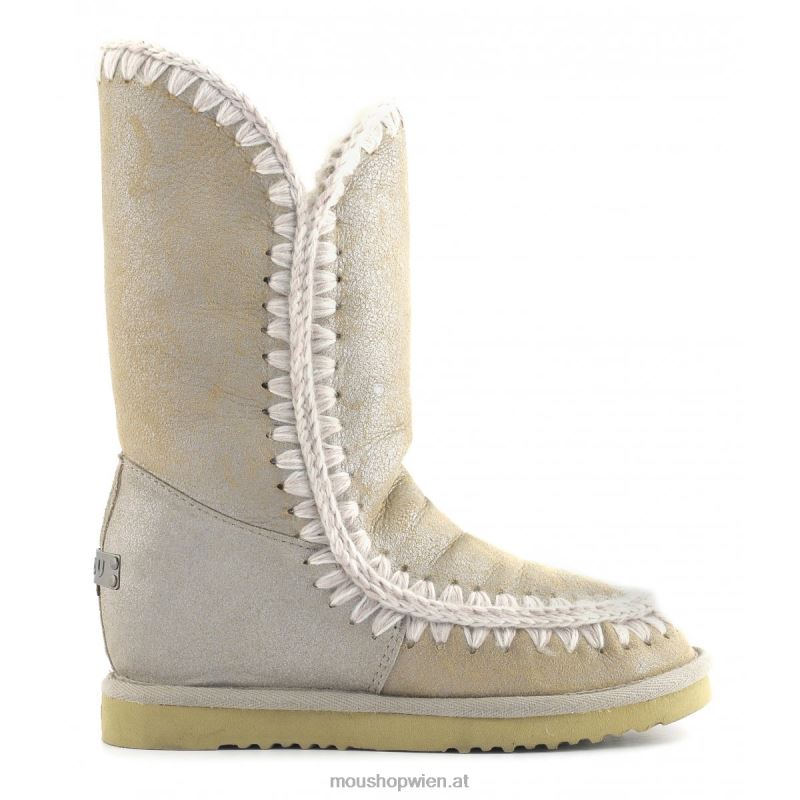 Frauen Eskimo-Innenkeil hoch Mou P660X565 Steinmetallic