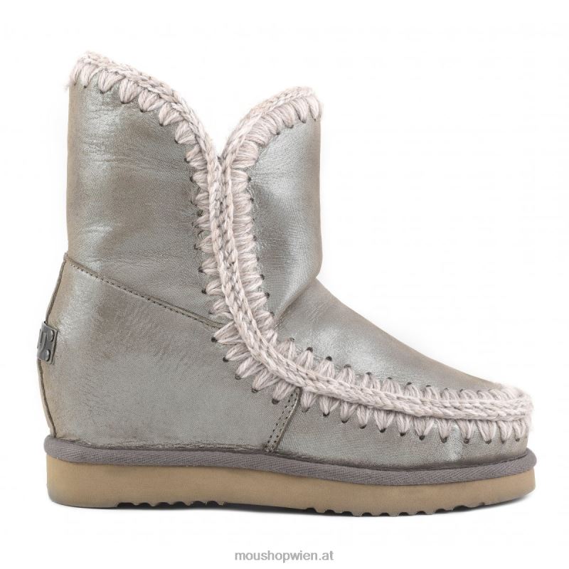 Frauen Eskimo-Innenkeil kurz Mou P660X534 Mikroglitter Elefantengrau