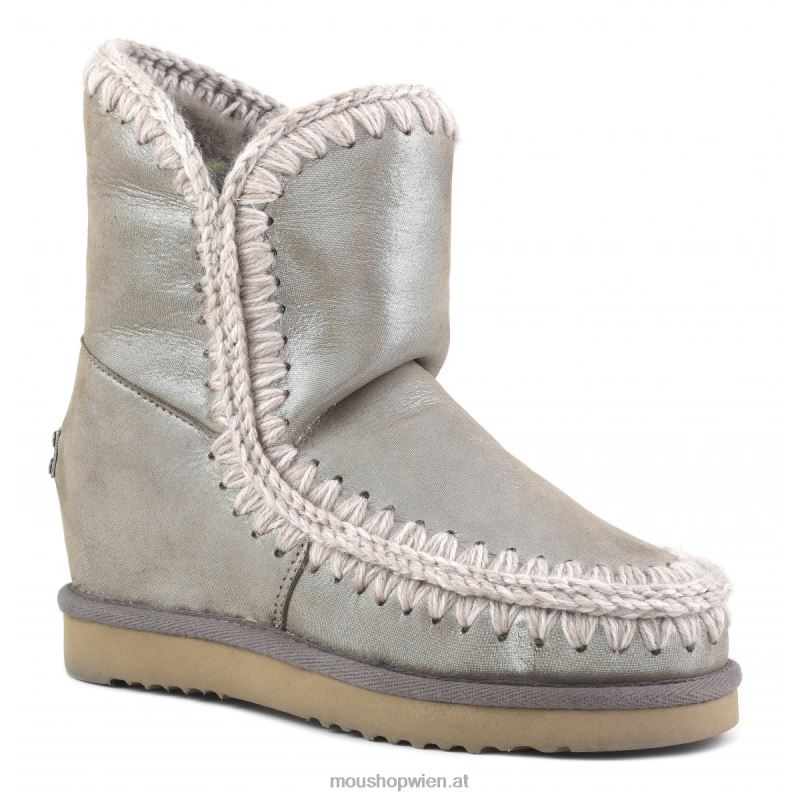 Frauen Eskimo-Innenkeil kurz Mou P660X534 Mikroglitter Elefantengrau