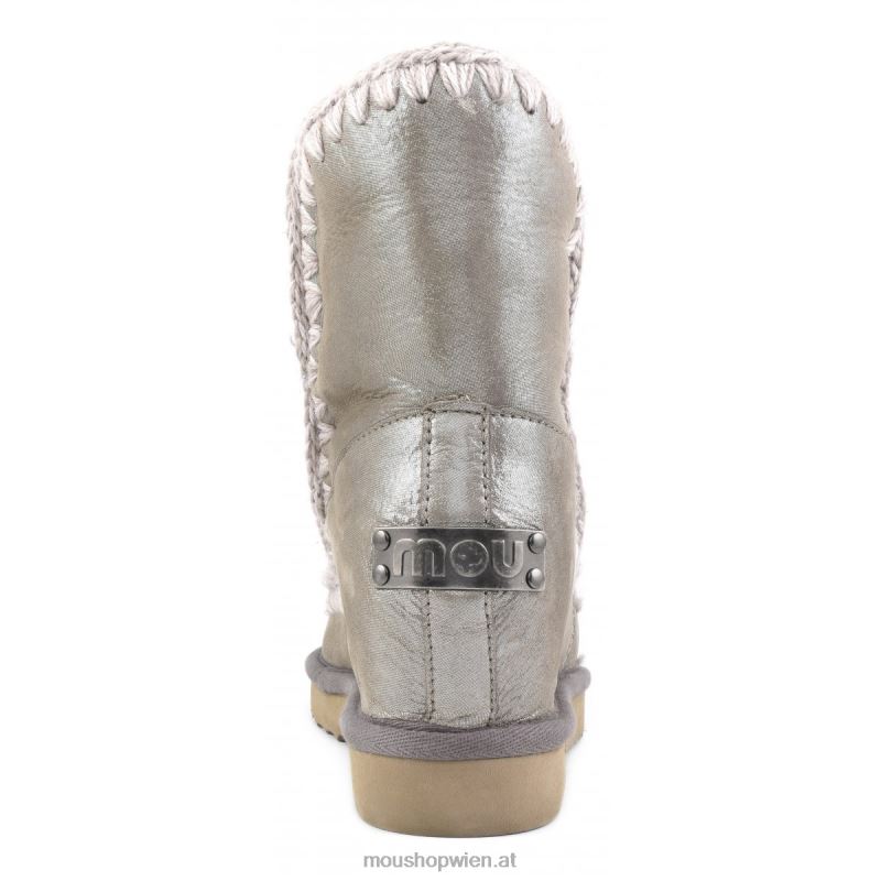 Frauen Eskimo-Innenkeil kurz Mou P660X534 Mikroglitter Elefantengrau