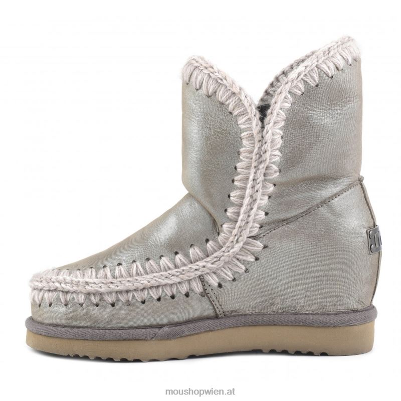 Frauen Eskimo-Innenkeil kurz Mou P660X534 Mikroglitter Elefantengrau