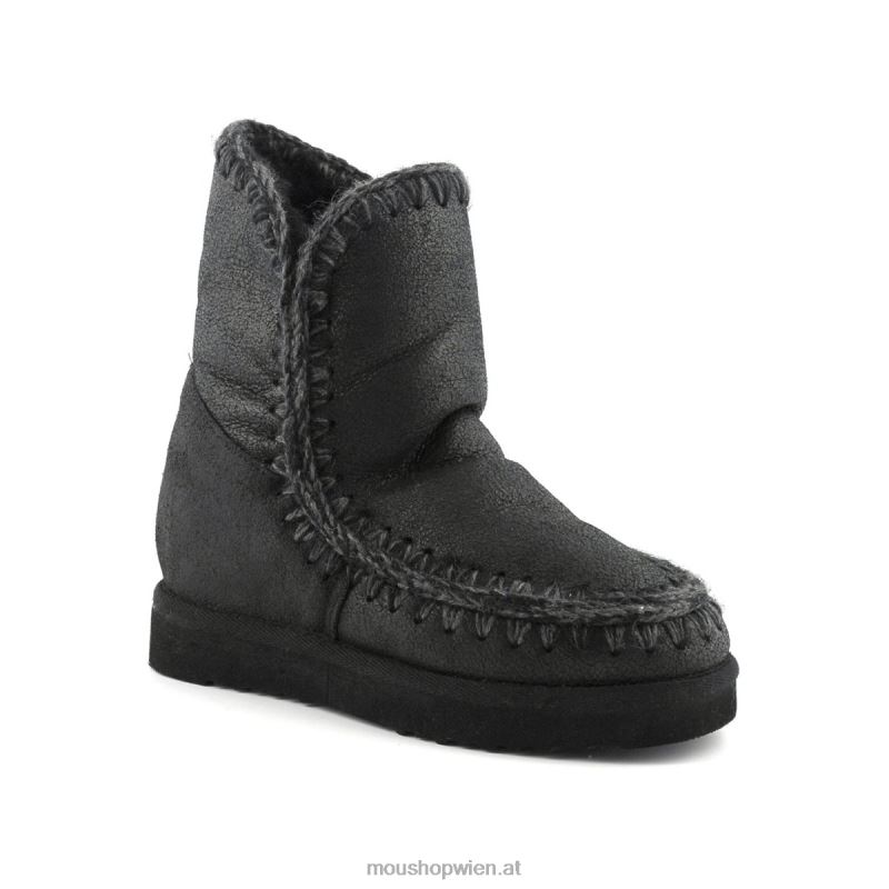 Frauen Eskimo-Innenkeil kurz Mou P660X537 rissig schwarz/grau