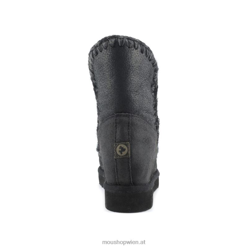 Frauen Eskimo-Innenkeil kurz Mou P660X537 rissig schwarz/grau