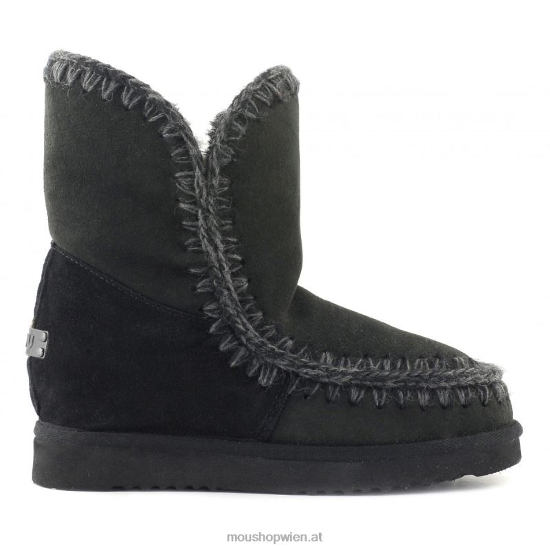 Frauen Eskimo-Innenkeil kurz Mou P660X551 Schwarz