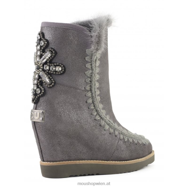 Frauen Französischer Zehenkeil-Rückenaufnäher mit Kreuz Mou P660X576 Staubeisen