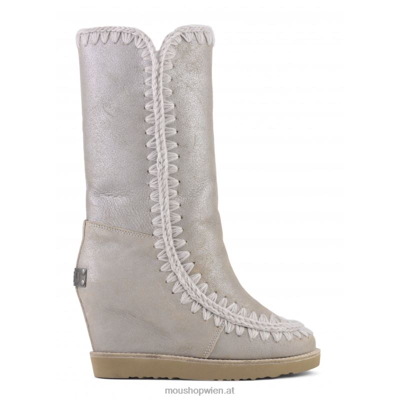 Frauen Französischer Zehenkeil hoch Mou P660X578 Steinmetallic