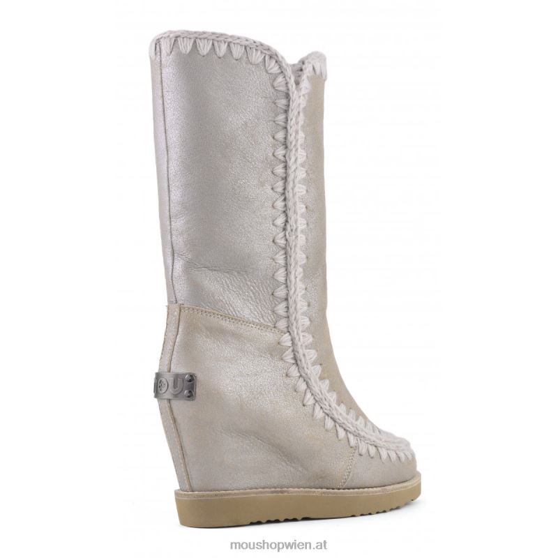 Frauen Französischer Zehenkeil hoch Mou P660X578 Steinmetallic