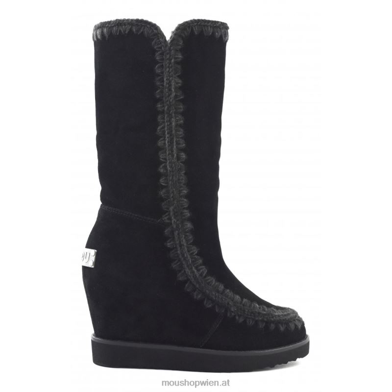 Frauen Französischer Zehenkeil hoch Mou P660X582 Schwarz