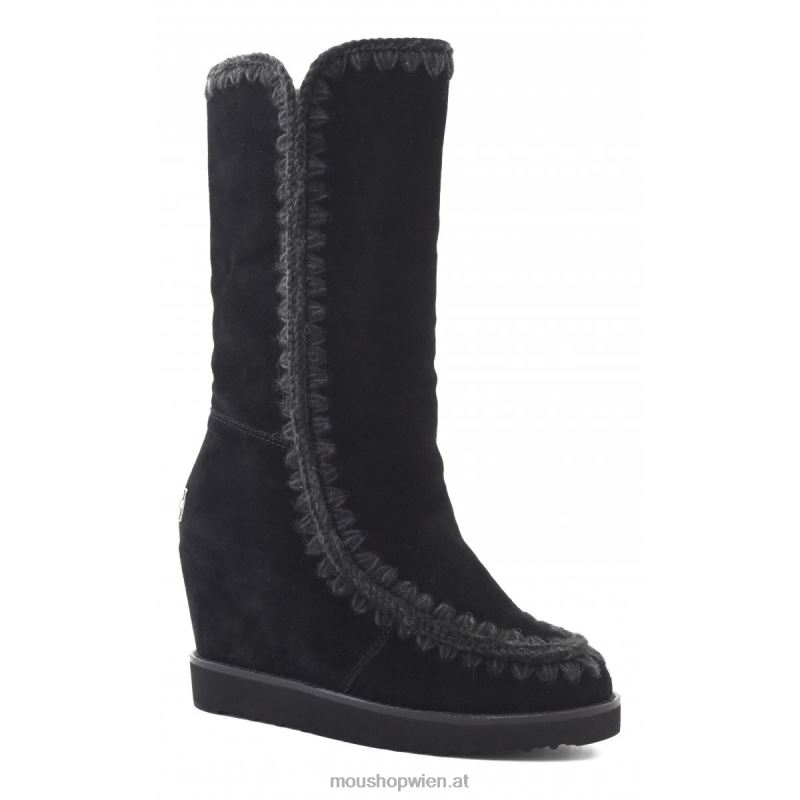 Frauen Französischer Zehenkeil hoch Mou P660X582 Schwarz