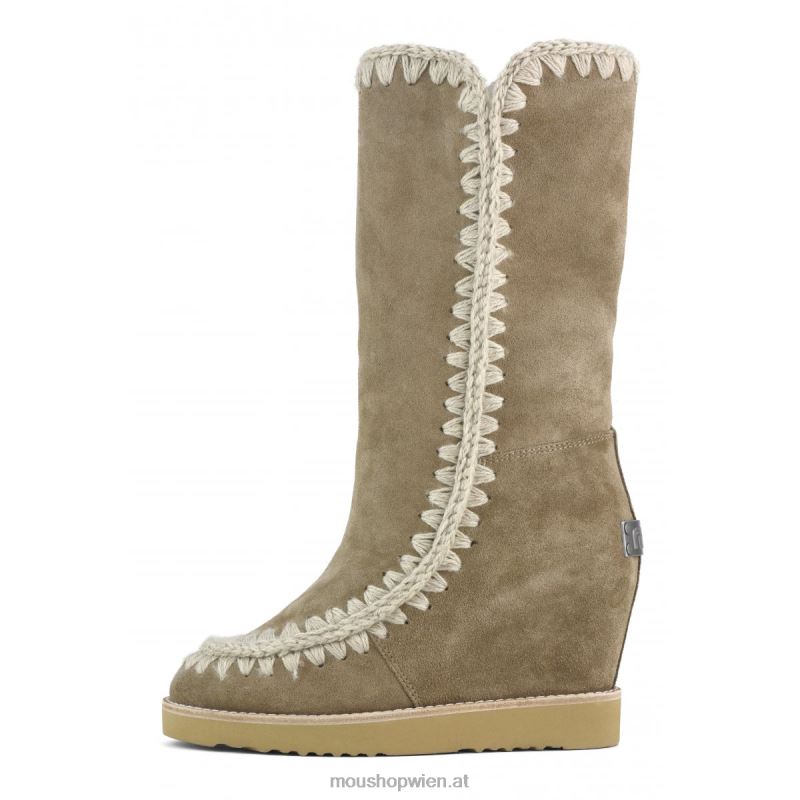 Frauen Französischer Zehenkeil hoch Mou P660X584 Elefantengrau