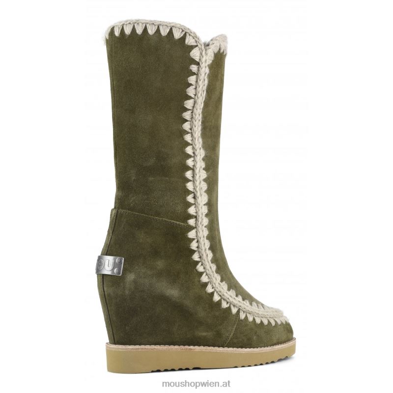Frauen Französischer Zehenkeil hoch Mou P660X585 Moos
