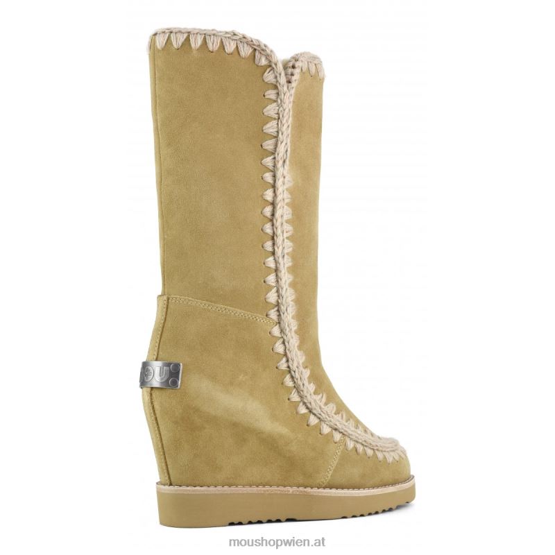 Frauen Französischer Zehenkeil hoch Mou P660X586 Tabak