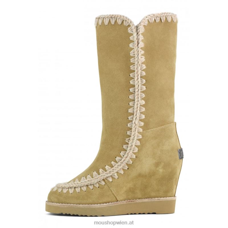 Frauen Französischer Zehenkeil hoch Mou P660X586 Tabak