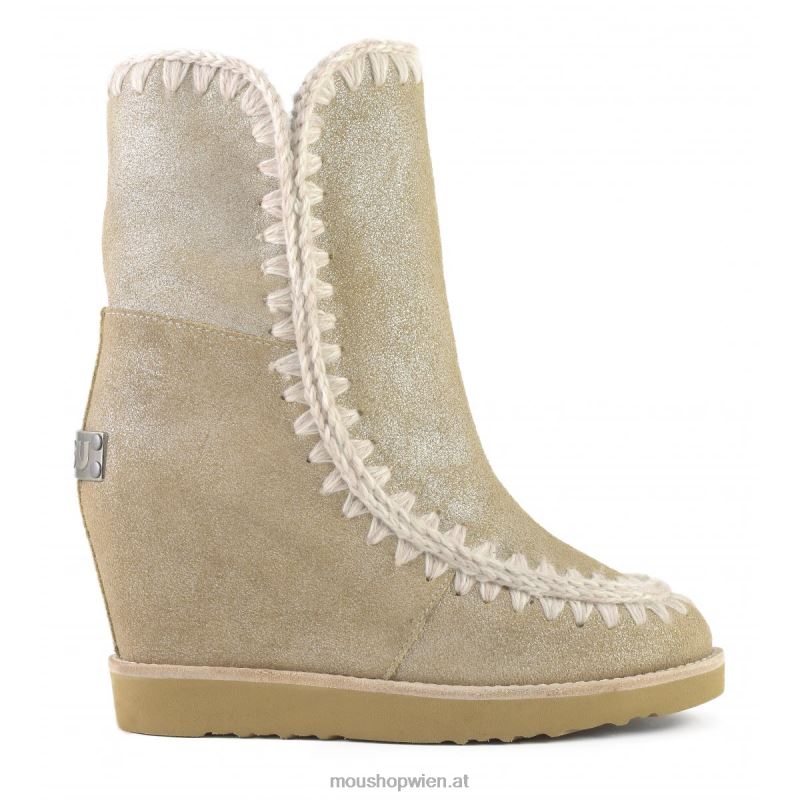 Frauen French Toe Wedge Short Mou P660X567 Steinmetallic