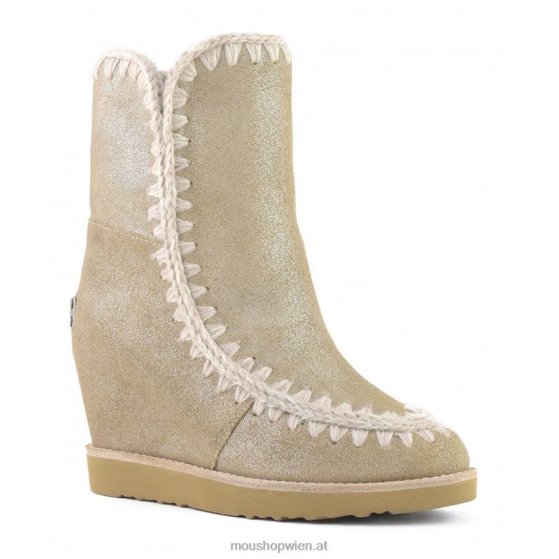 Frauen French Toe Wedge Short Mou P660X567 Steinmetallic