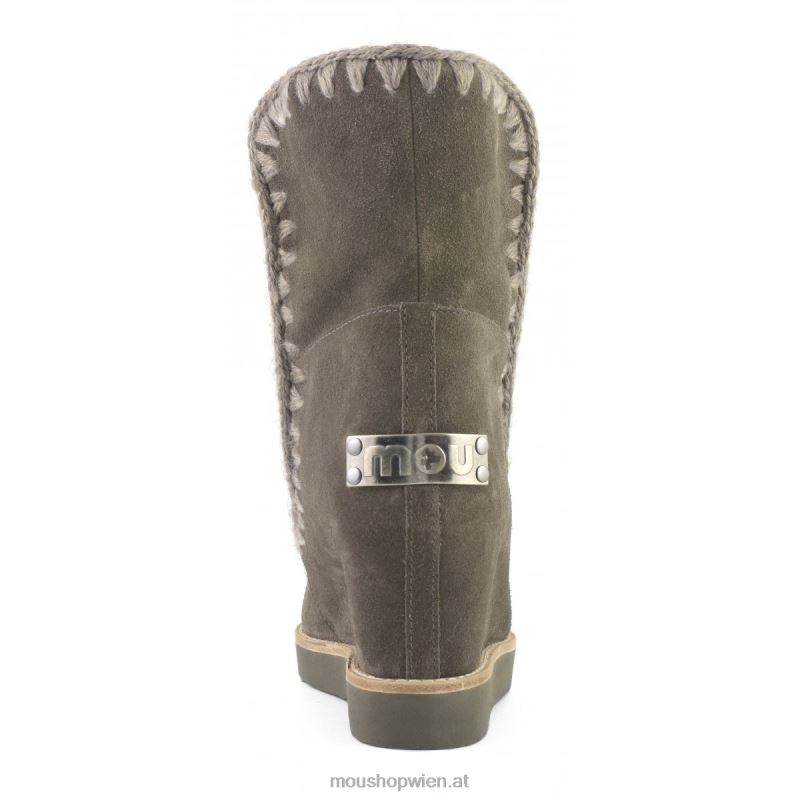 Frauen French Toe Wedge Short Mou P660X572 Holzkohle