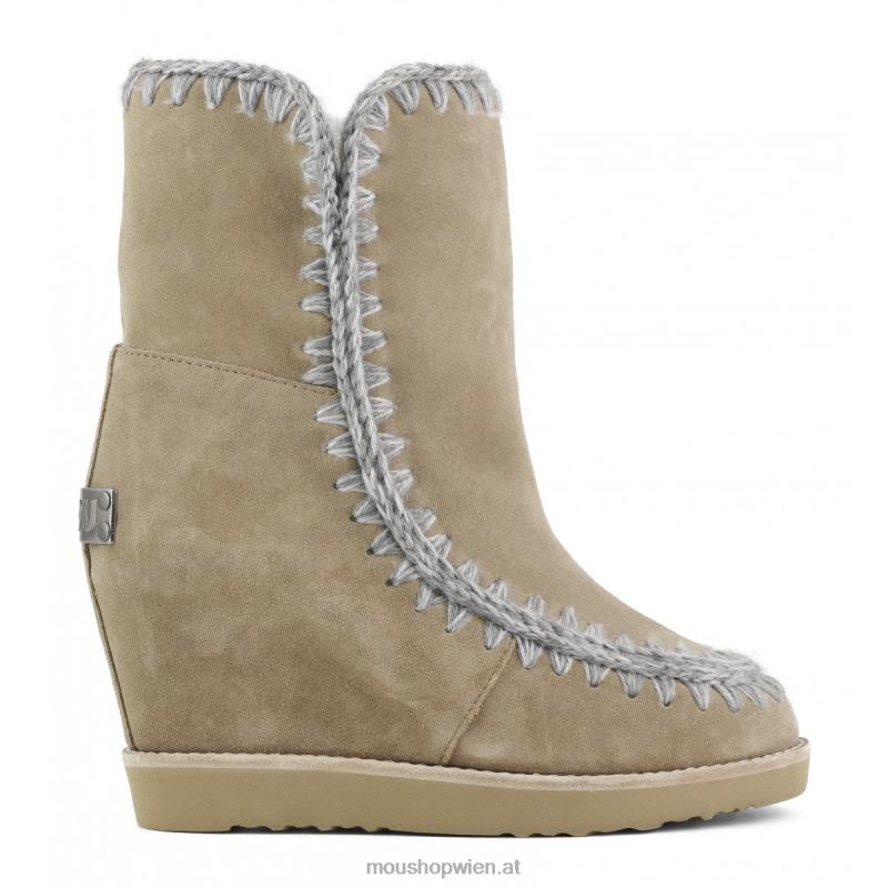 Frauen French Toe Wedge Short Mou P660X573 dunkler Stein