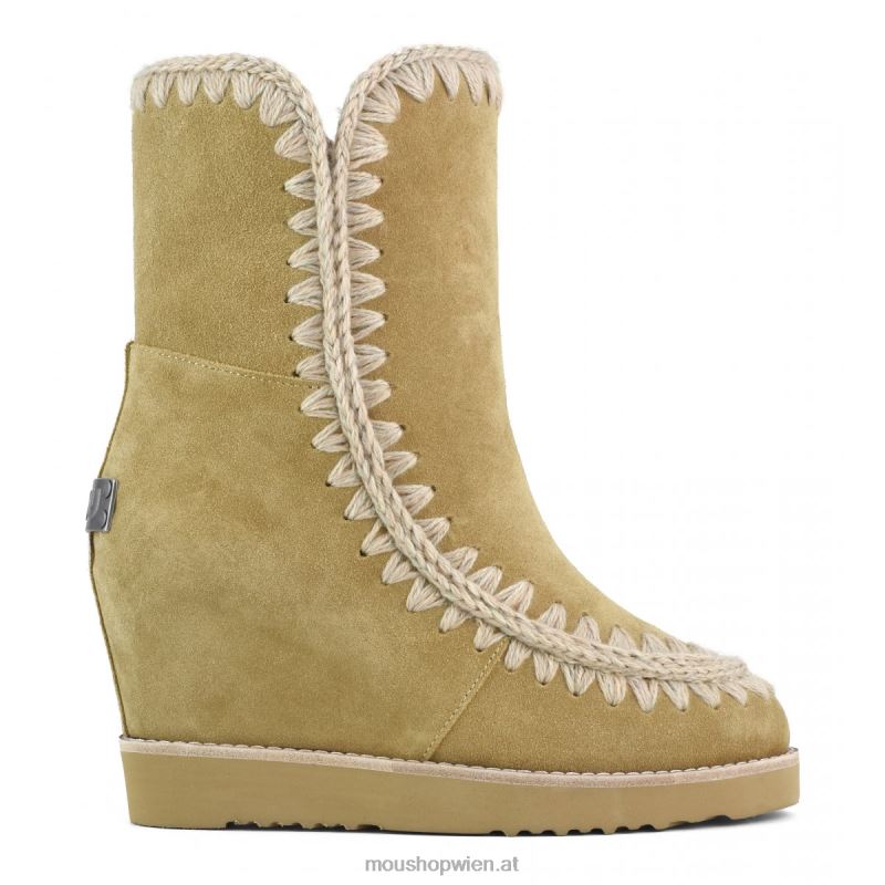 Frauen French Toe Wedge Short Mou P660X575 Tabak