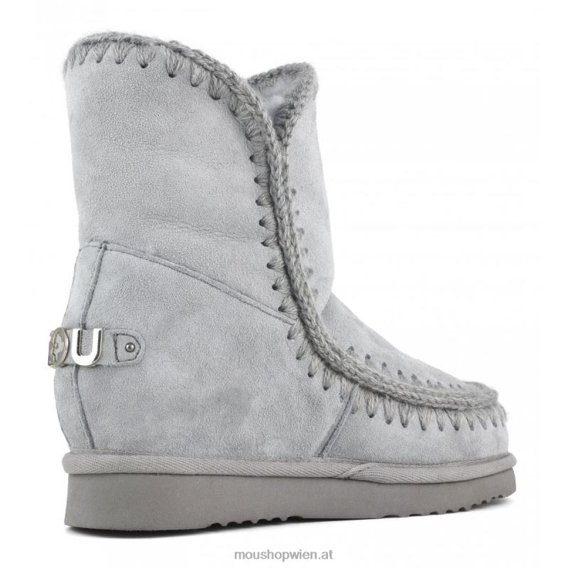 Frauen Innenkeil, kurzes metallisches Logo Mou P660X561 vereistes Meer