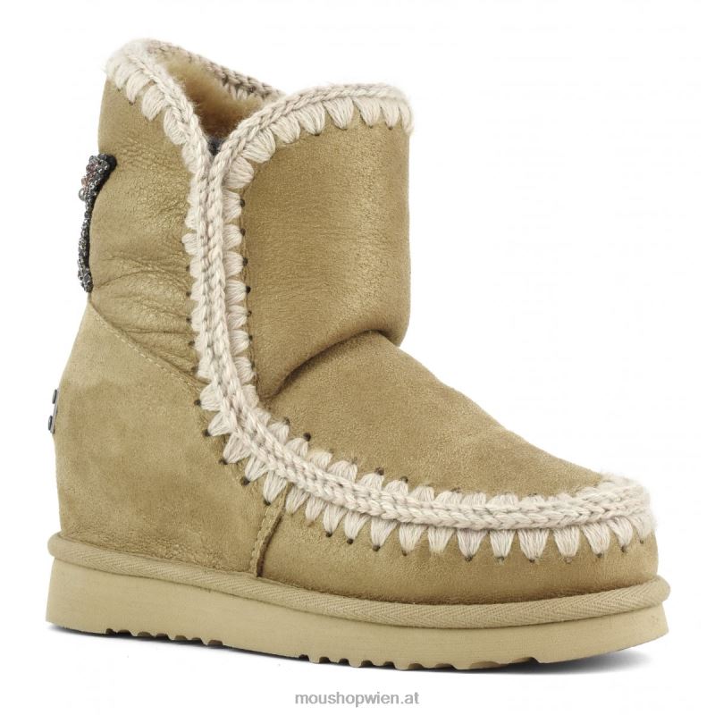 Frauen Innenkeil mit Sternaufnäher hinten Mou P660X545 Staubtabak