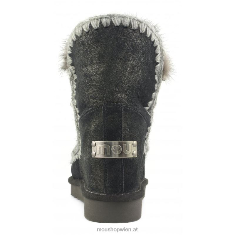 Frauen Innerer Keil-Herz-Patch Mou P660X546 Staubschwarz