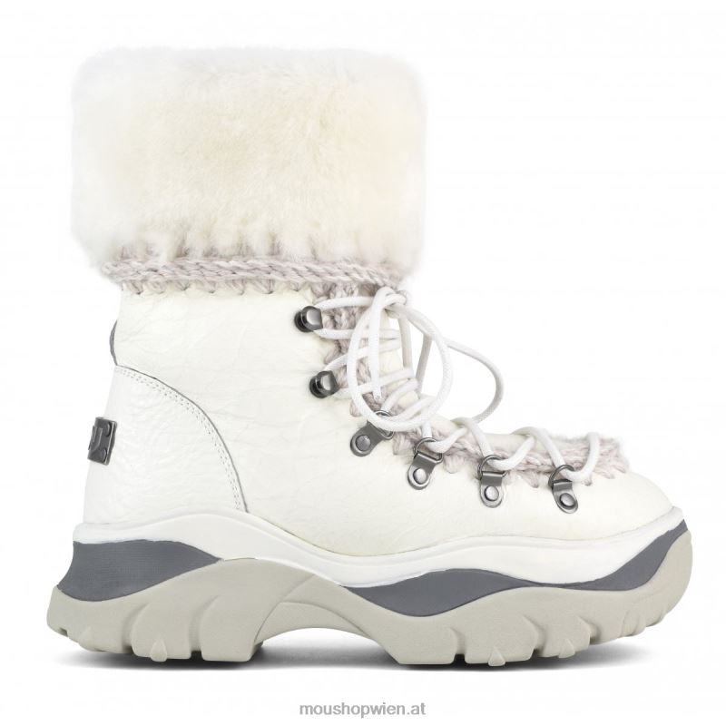 Frauen Eskimo Mountain klobiger Stiefel Mou P660X727 Wachsweiß