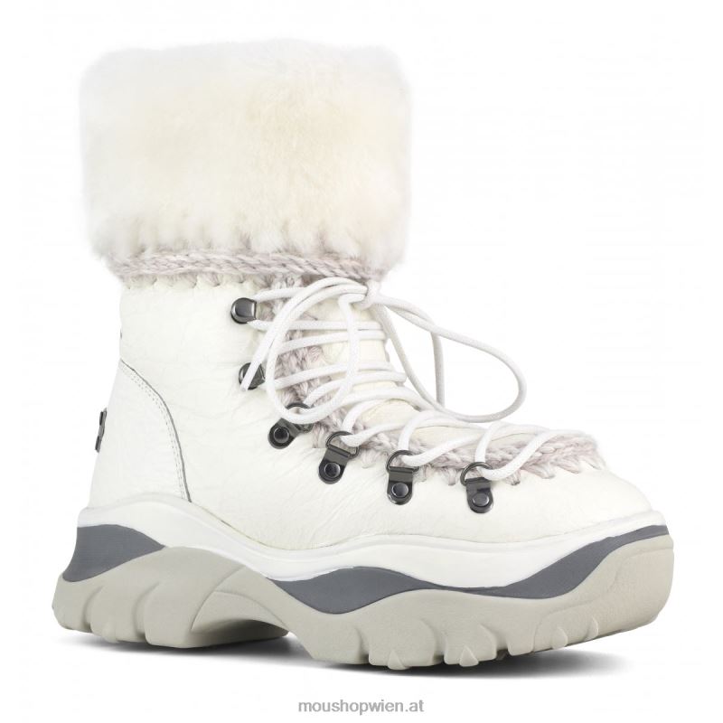 Frauen Eskimo Mountain klobiger Stiefel Mou P660X727 Wachsweiß