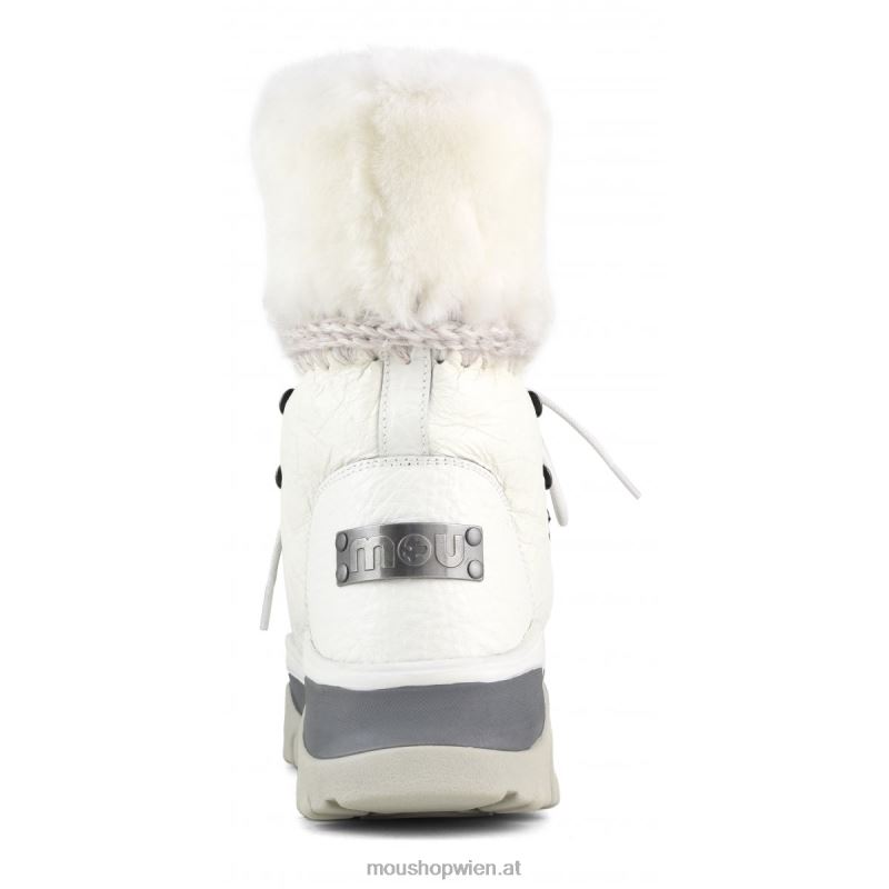 Frauen Eskimo Mountain klobiger Stiefel Mou P660X727 Wachsweiß