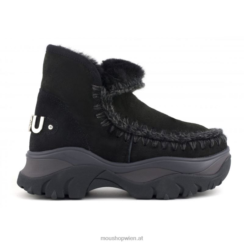 Frauen klobiger Sneaker Eskimo Mou P660X718 Schwarz