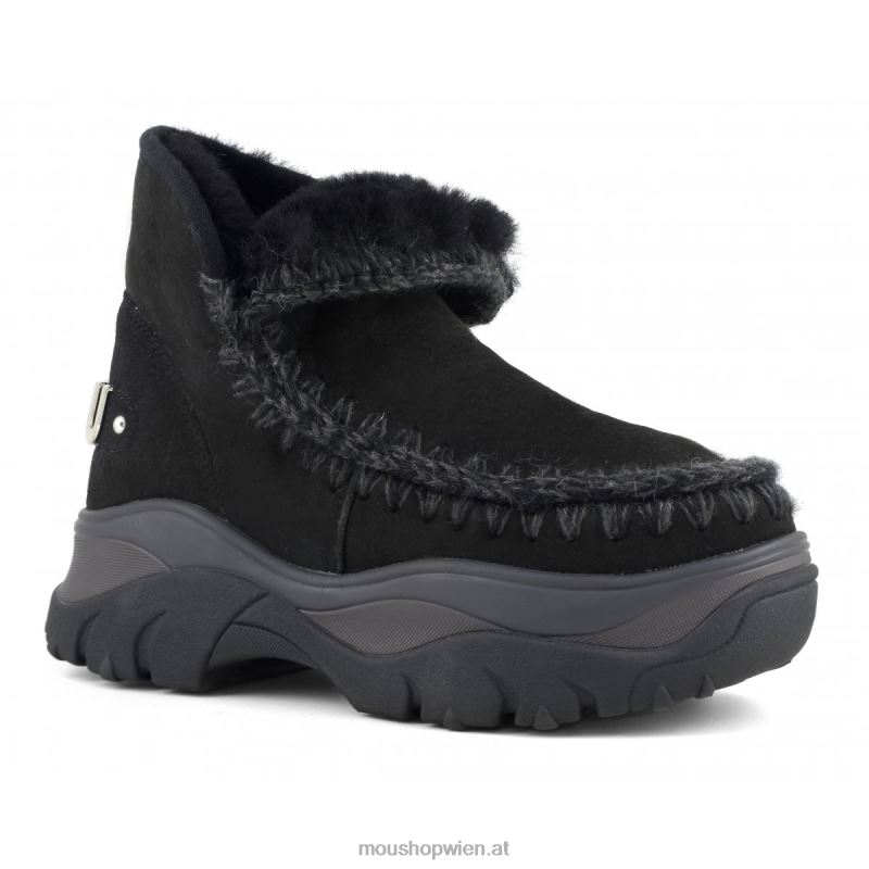 Frauen klobiger Sneaker Eskimo Mou P660X718 Schwarz