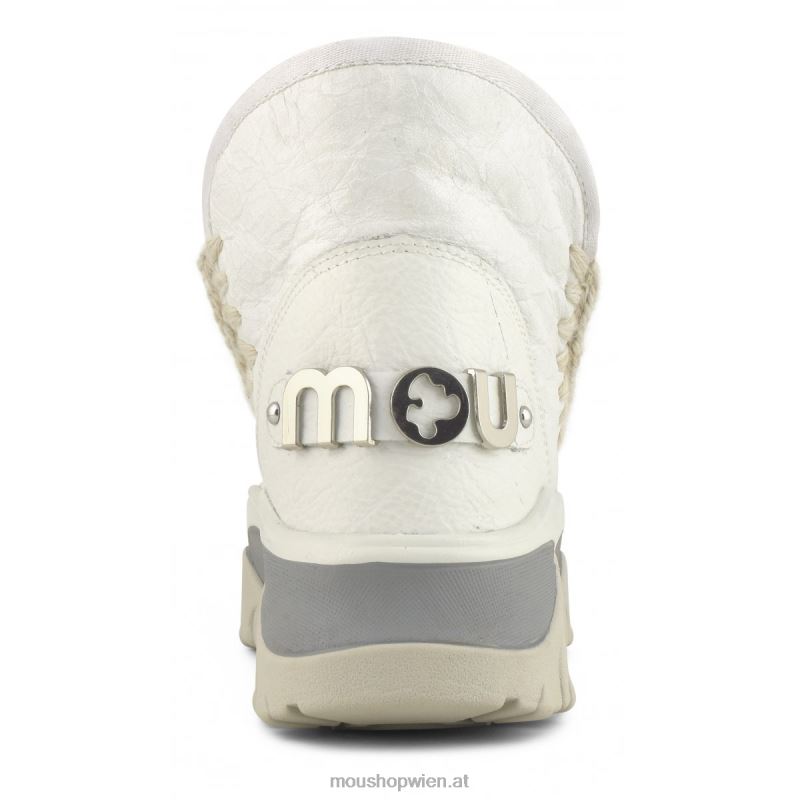 Frauen klobiger Sneaker Eskimo Mou P660X724 Wachsweiß