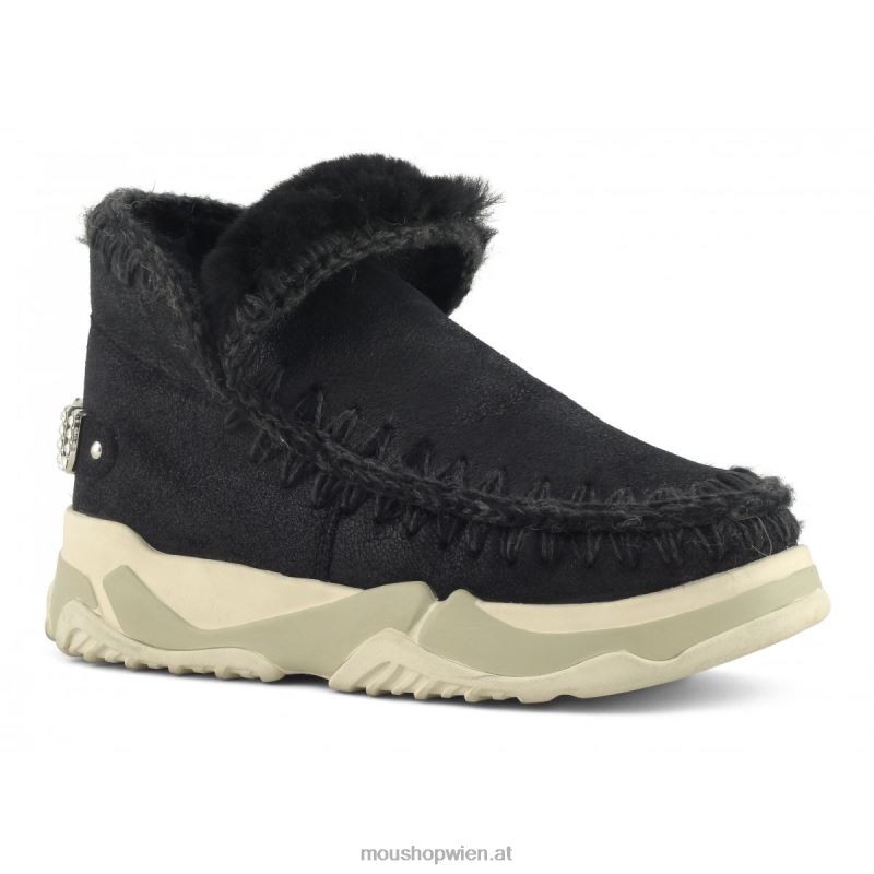 Frauen Eskimo-Trainer Mou P660X685 rissig schwarz/grau